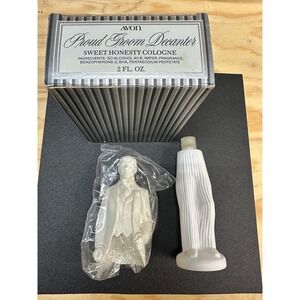 Avon Proud Groom Decanter Sweet Honesty Cologne w/ Box Vintage 2 oz NOS